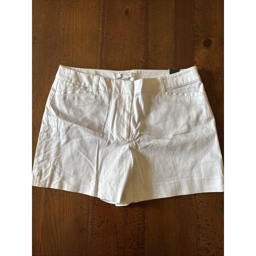 White House Black Market White Tailored Bermuda Shorts